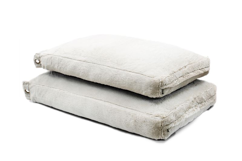 Supersoft Kuschel-Hundeboxkissen - M - Hellgrau